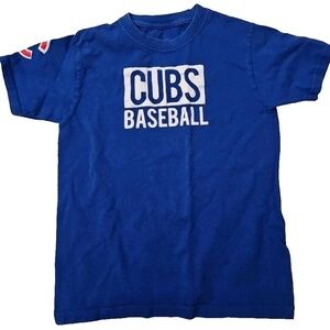 Chicago Cubs Kids Small ( S 6/7 ) T Shirt Genuine Merchandise Blue